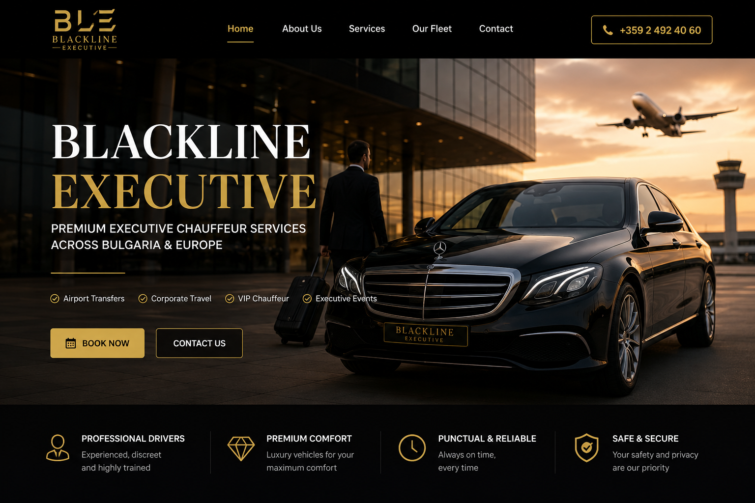 Mercedes-Benz S-Class Long — BlackLine Executive